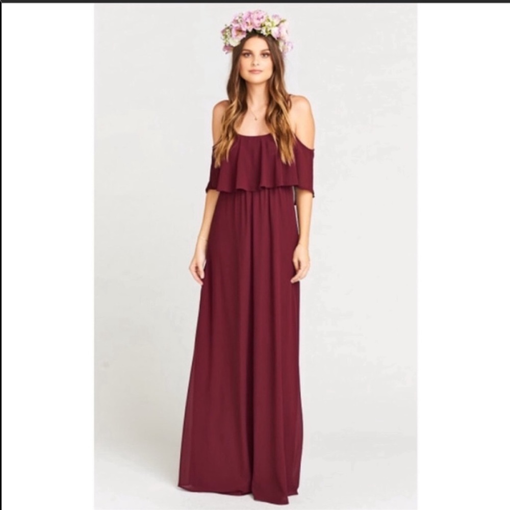 Show me your mumu Caitlin Ruffle Maxi Dress